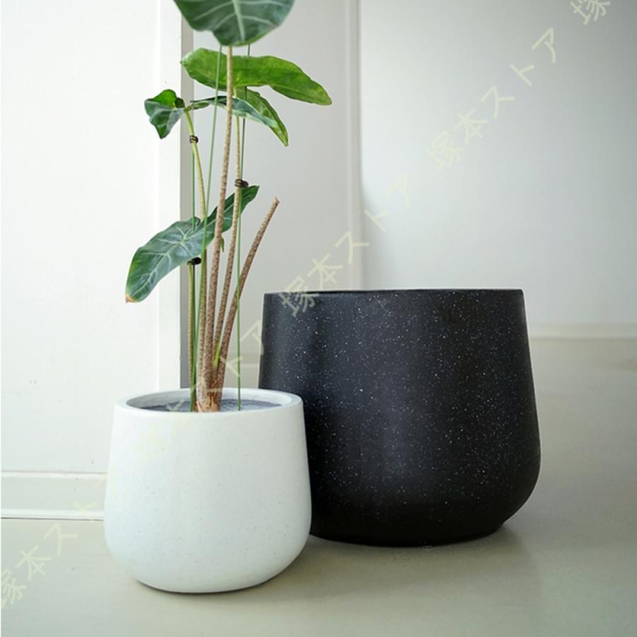 植木鉢 セメント製 北欧 アイデア植木鉢 底穴付き 通気性 シンプル 円形 ヨーロッパ調 鉢植え植物 多肉植物鉢 落地 鉢植え 室内 リビングの装飾 玄関 置物 