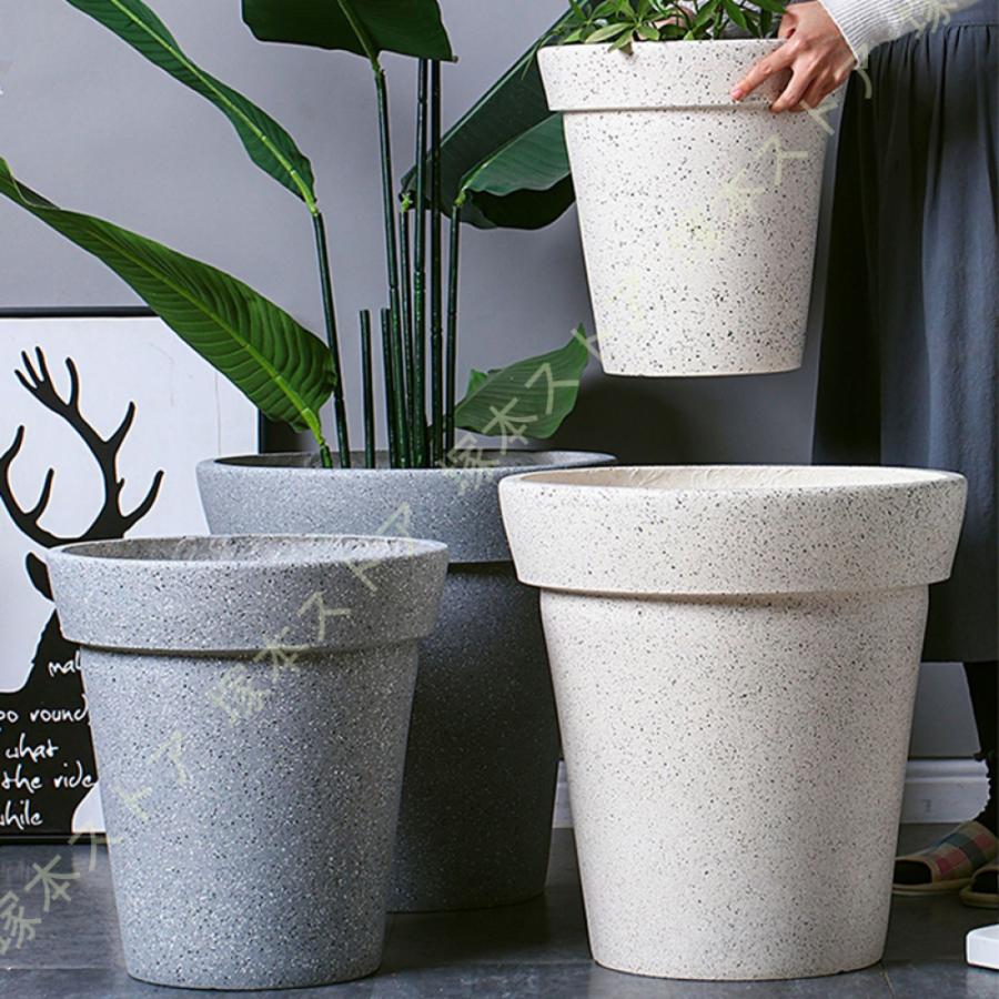 フラワーポット サボテン鉢 多肉植物鉢 北欧 セメント シンプル 排水孔付き 通気性 オシャレ 高筒形 大型 ガーデニング用品 お洒落 ヨーロッパ調 リビング盆栽_10