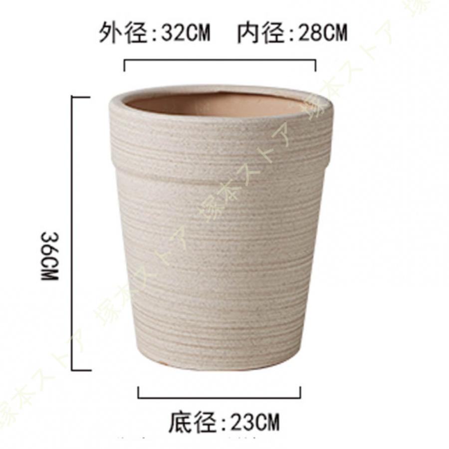 鉢植え 多肉植物鉢 テラコッタ製 北欧 おしゃれ 底に水抜き穴あり シンプル 大型 クリエイティブ 研磨感 ガーデニング用品 着地 飾り 園芸 玄関 モダン_4