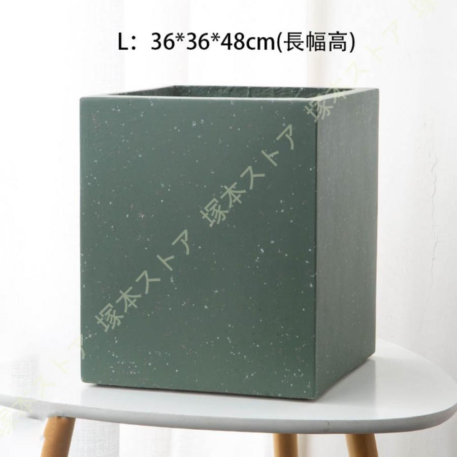 鉢植え 多肉植物鉢 セメント製 北欧 シンプル 底穴付き アイデア植木鉢 大型 鉢ポット 方形 玄関 落地 置物 リビング盆栽 モダン テーブル 窓辺_23