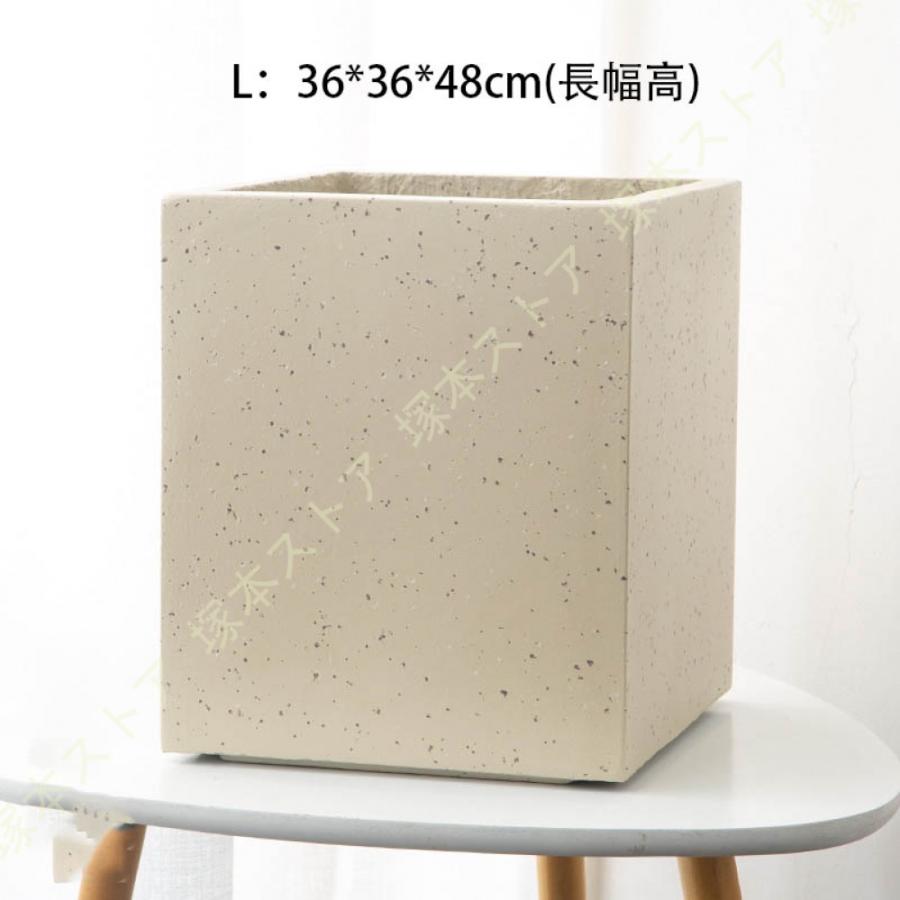 鉢植え 多肉植物鉢 セメント製 北欧 シンプル 底穴付き アイデア植木鉢 大型 鉢ポット 方形 玄関 落地 置物 リビング盆栽 モダン テーブル 窓辺_11