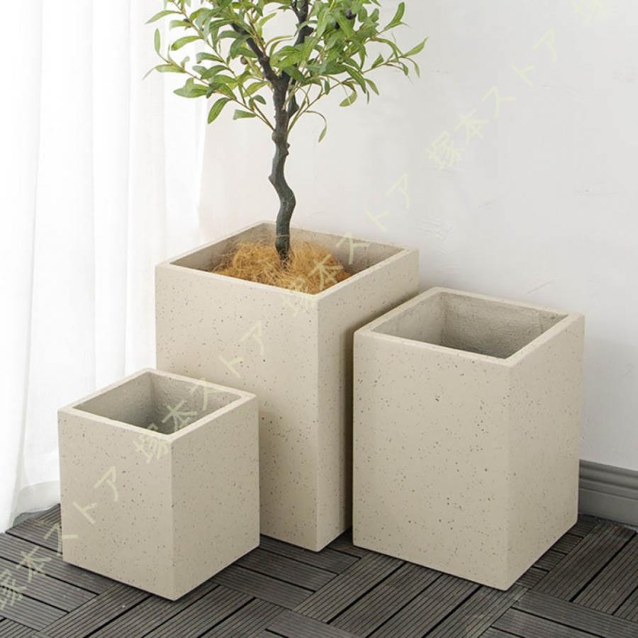 鉢植え 多肉植物鉢 セメント製 北欧 シンプル 底穴付き アイデア植木鉢 大型 鉢ポット 方形 玄関 落地 置物 リビング盆栽 モダン テーブル 窓辺_12