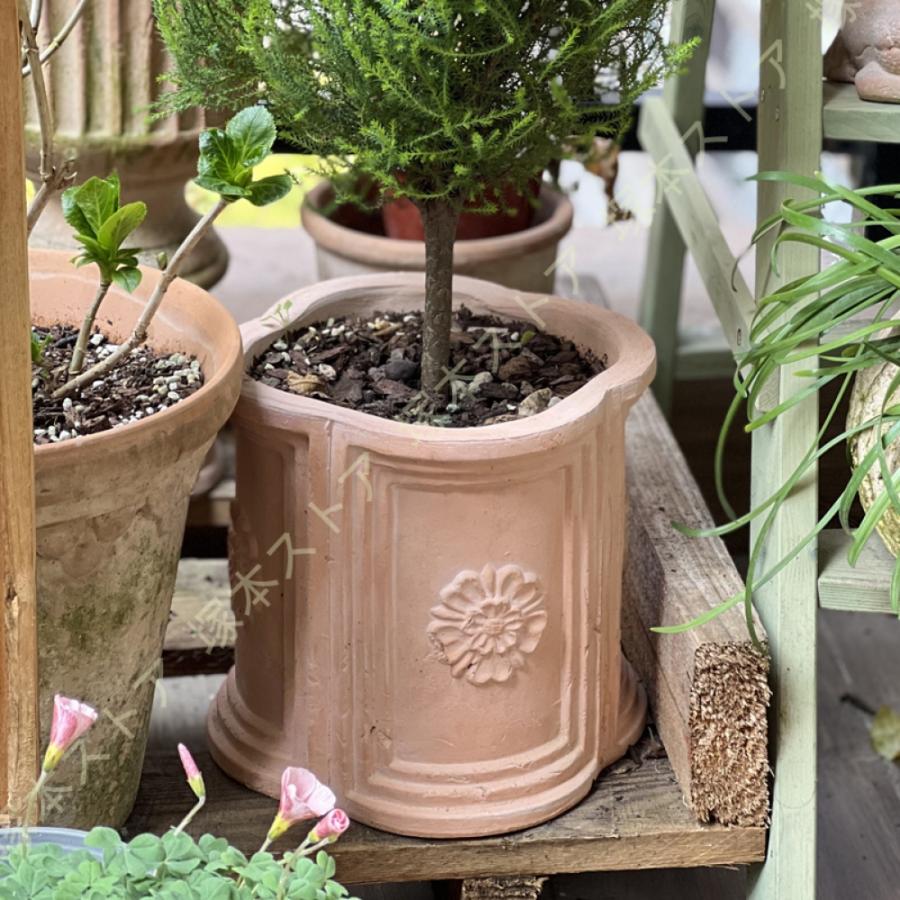 セラミック製 多肉植物鉢 北欧 シンプル プランター ヴィンテージ 底穴付き 通気性 鉢植え クリエイティブ クリエイティブ 粗陶 紅陶 お洒落 デスクトップ盆栽_10
