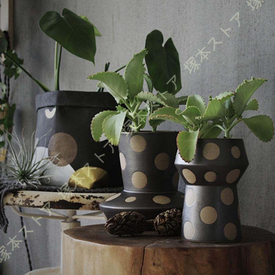 植木鉢 鉢植え セラミック製 北欧 シンプル 陶器 通気性 クリエイティブ 陶器鉢 素焼き ドット アイデア多肉鉢 ins風 ヨーロッパ調 植木ポット リビングの装飾_5