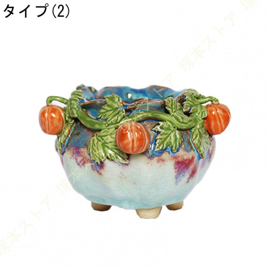 鉢植え プランター シンプル 陶器製 田園風 底穴付き 多肉植物用 サボテン鉢 通気性 ミニ クリエイティブ 玄関 置物 可愛い ガーデン雑貨 インテリア_5