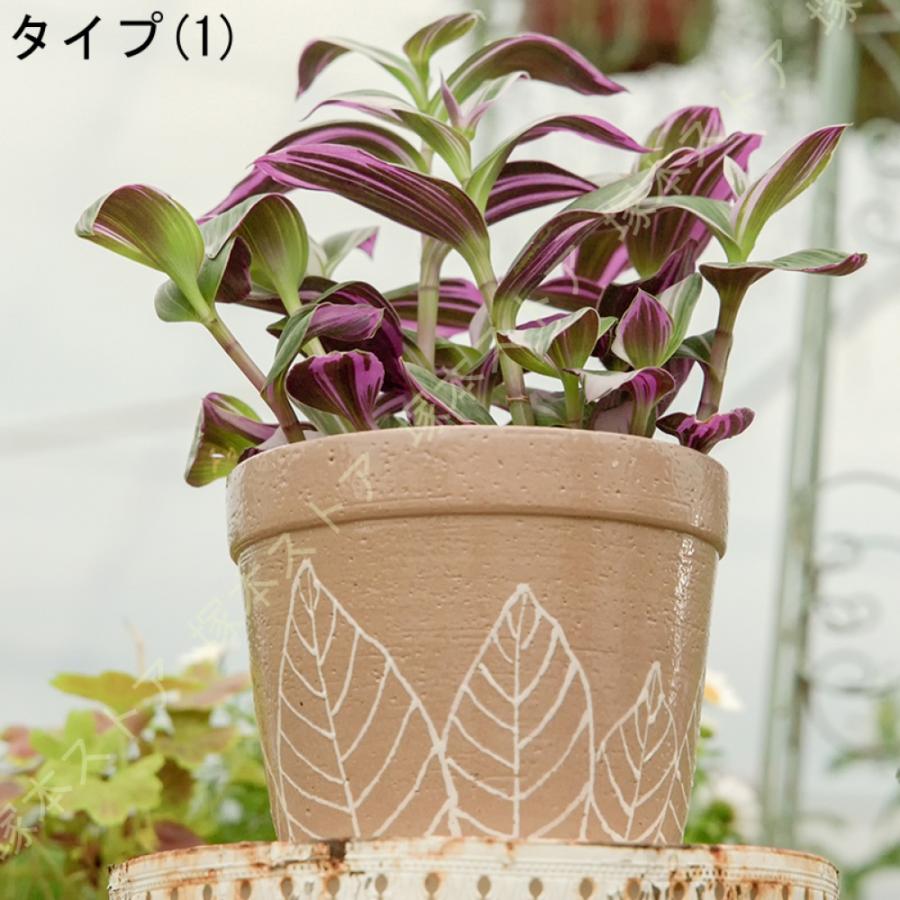 サボテン鉢 鉢植え 植木鉢 セラミック 北欧 おしゃれ 排水孔付き 田園風 通気性 モダン 小型 多肉植物鉢 プランター シンプル 個性的 円形 玄関 事務室_7