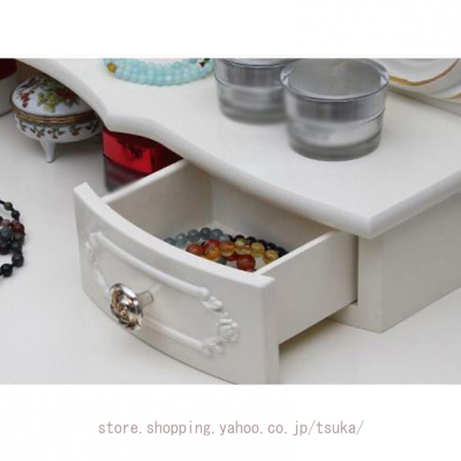 スツール オリジナルデザイン エレガント ホワイト ドレッサー セット