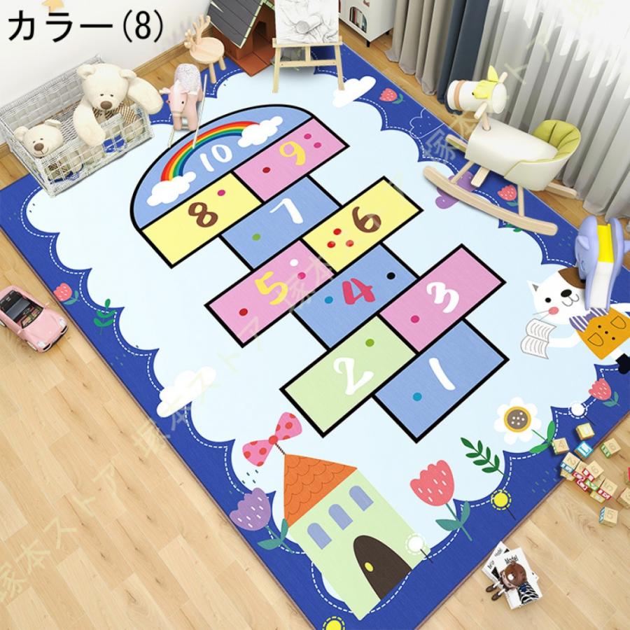 プレイマット キッズラグ 防音 滑り止め キッズプレイエリアラグ