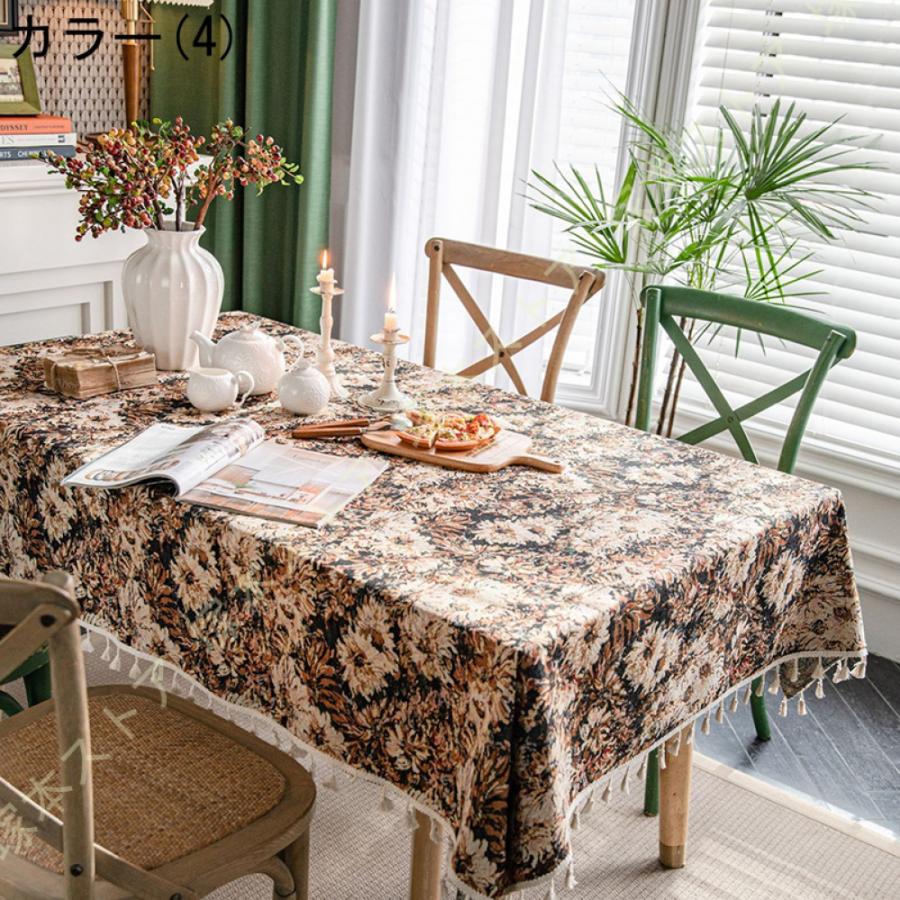 テーブルクロス おしゃれ 北欧 エスニック柄 民族風 耐熱 防汚 滑り