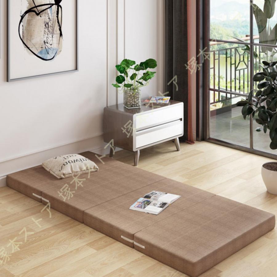 マットレス 折りたたみ 高反発 シングル 4つ折り 厚さ10cm 敷き