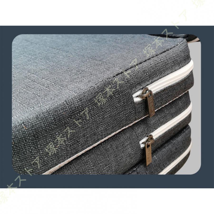 マットレス 折りたたみ 高反発 シングル 4つ折り 厚さ10cm 敷きパッド