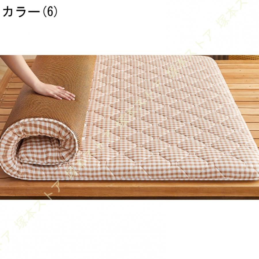 高反発マットレス 厚約6 ベットマット 敷き布団 敷布団 通気性 両面使用可能 冬用と夏用 ポリエステル表面＋ラタン表面 接触冷感 マットレス 寝心地いい_16