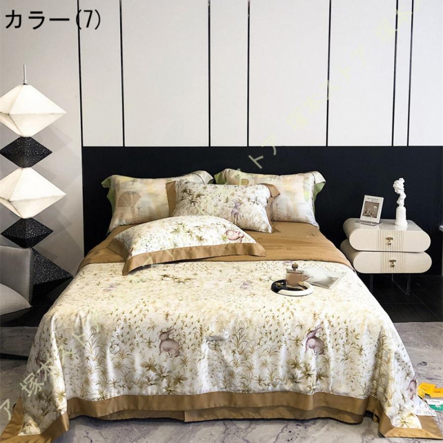 夏用掛け布団 肌掛け布団 ダブル 両面接触冷感 リバーシブル 冷感＆ワッフル タオルケット 冷感キルトケット 単品売り 掛け布団 花柄 4点セット キルトケット_16