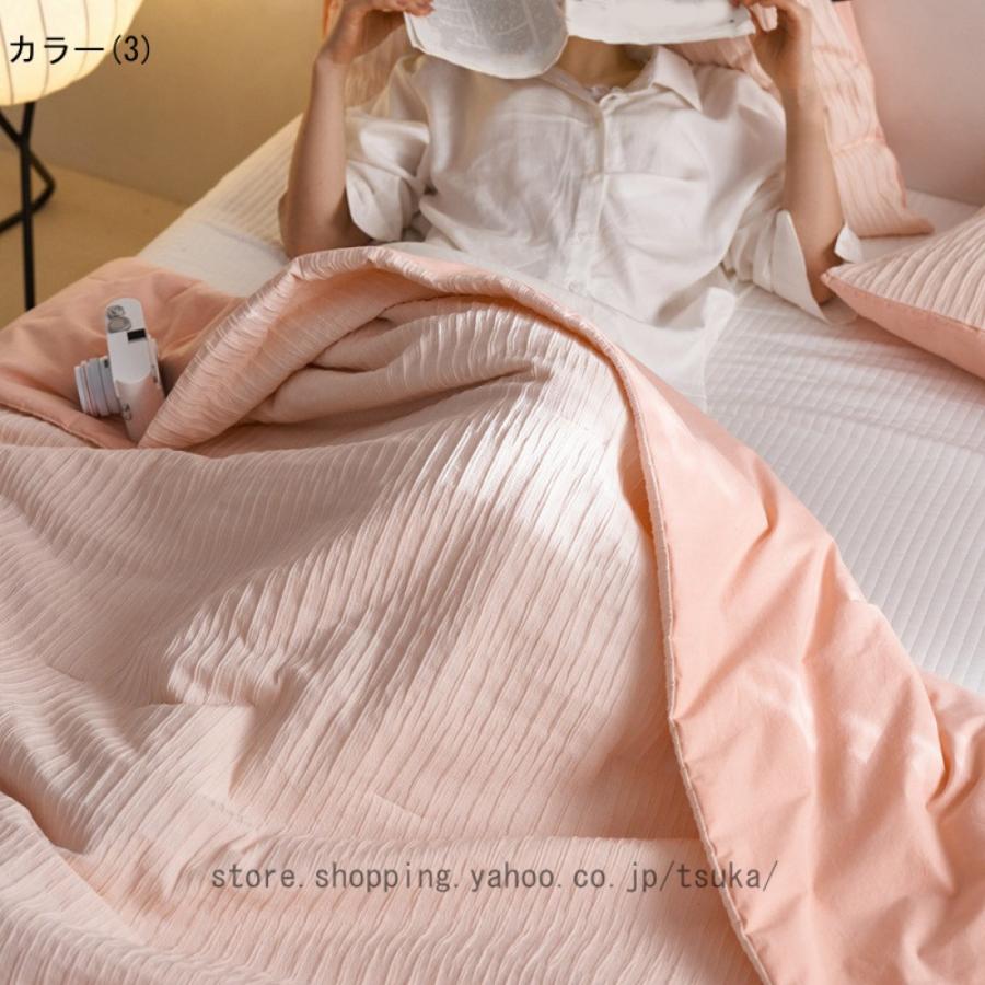 ガーゼケット シングル 綿100% ガーゼ 生地 寝具 ナチュラル 吸湿性 肌掛け布団 クイーン タオルケット とろけるニットの年中使える肌布団 ハーフ_11