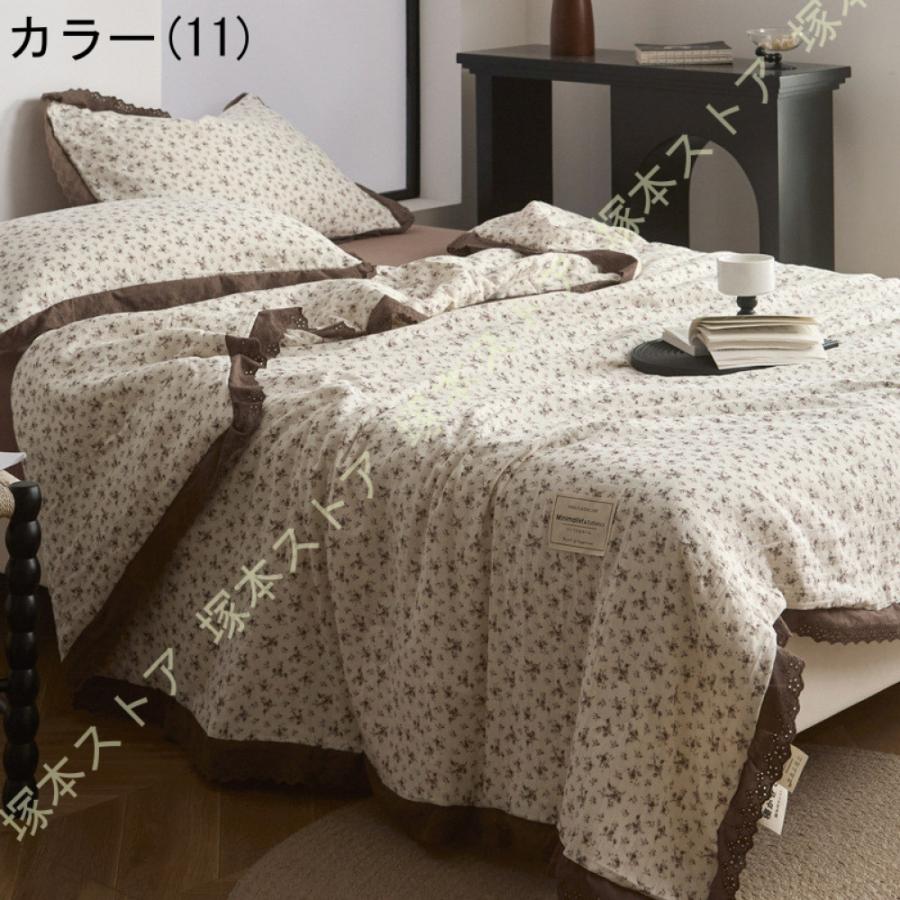 ガーゼケット 花柄 シングルサイズ 150×200cm 綿100％ 2重ガーゼ 夏掛け 肌掛け 涼感 吸水 通気性 洗える タオルケット 寝具 布団 肌掛け布団 掛け布団_23