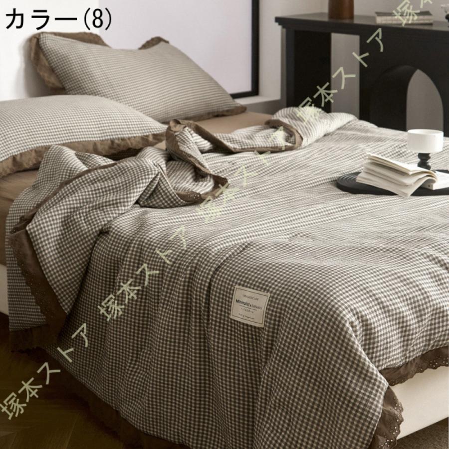 ガーゼケット 花柄 シングルサイズ 150×200cm 綿100％ 2重ガーゼ 夏掛け 肌掛け 涼感 吸水 通気性 洗える タオルケット 寝具 布団 肌掛け布団 掛け布団_20
