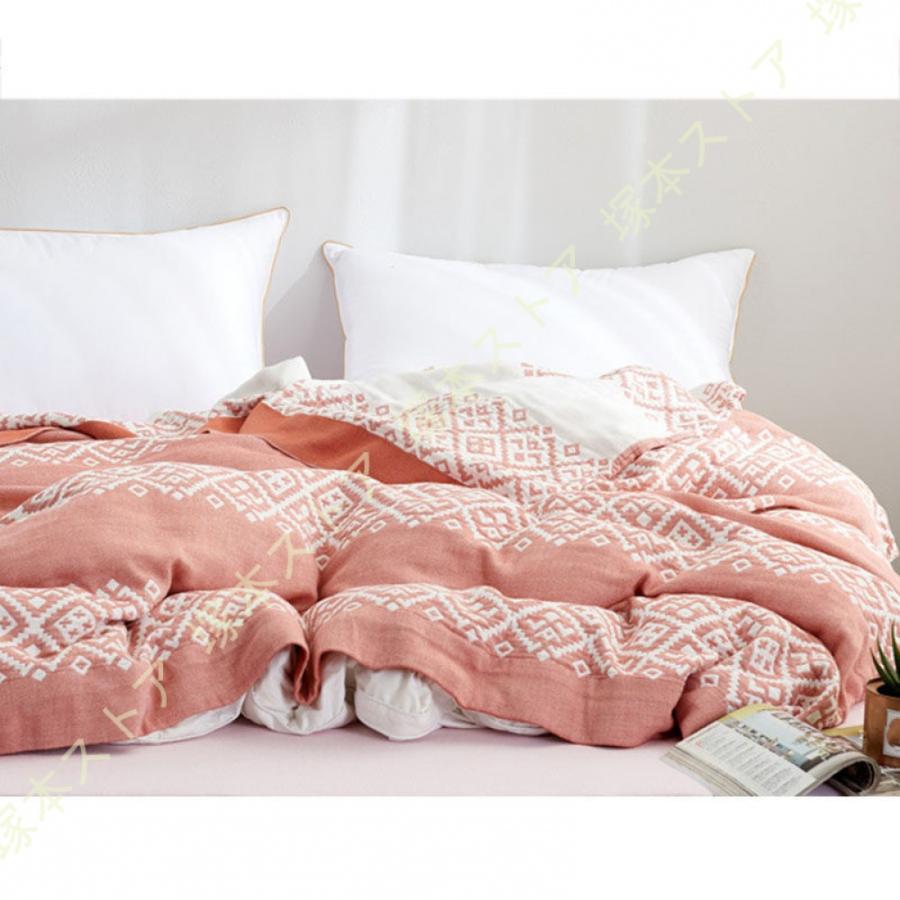綿 ガーゼケット シングル セミダブル 200x230cm 寝具 毛布 春 夏 残暑 秋 用 洗うほどに柔らかい 涼感 速乾 通気性 吸水性 洗える 夏用 ブランケット ガーゼ_11