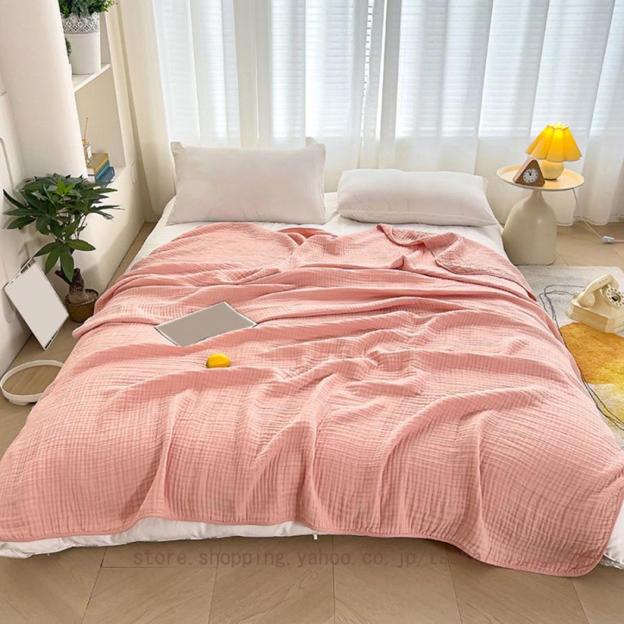 ふっくらと柔らかいコットン100％のガーゼケット ガーゼケット タオルケット シングル 夏用 ブランケット 6層ガーゼタオル 肌掛け布団 夏用 ...