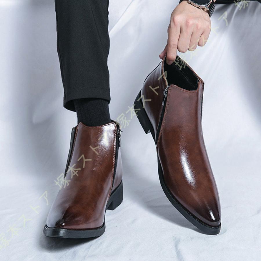 メンズ ブーツ フォーマル カジュアル 本革 防滑 デザートブーツ