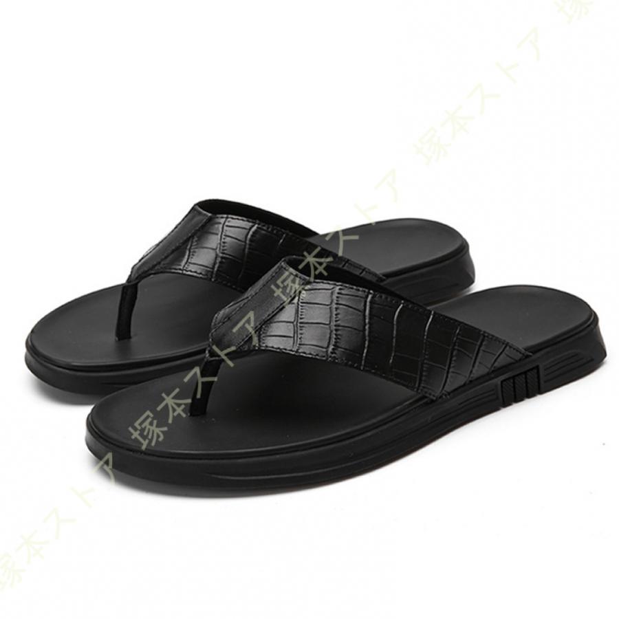 LOUIS VUITTON ビーチサンダル レザー 本革 ステッチ 黒 LOUIS VUITTON ビーチサンダル レザー 本革 ステッチ 黒 LOUIS