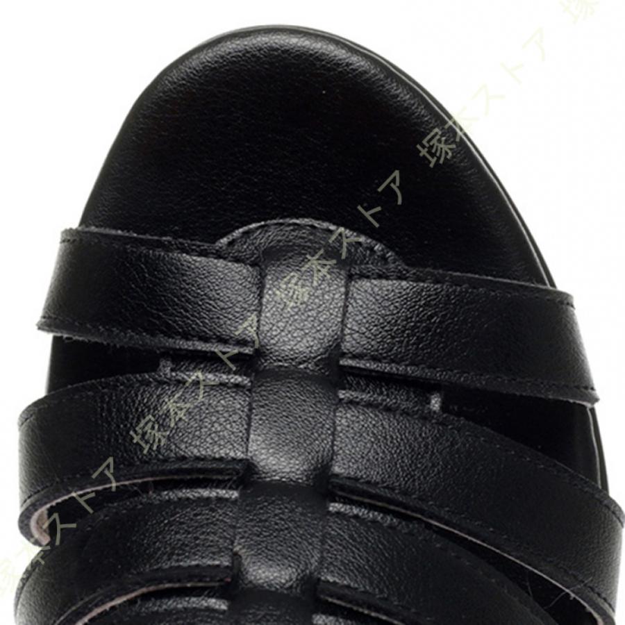 サンダル ストラップ かわいい 夏 歩きやすい ストラップ レディース大きいサイズ 幅広 甲高 レディース グラディエーターサンダル ハイカット ブーツサンダル |  | 11