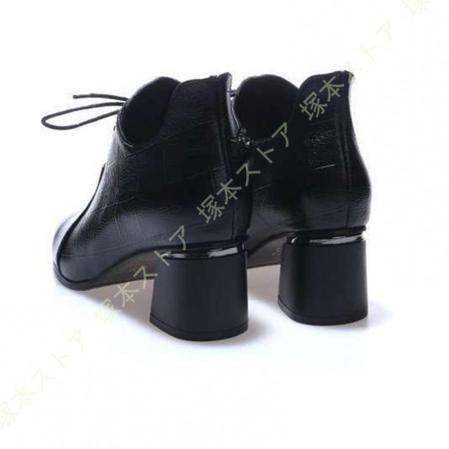 レースアップシューズ レディース オックスフォード エナメル パンプス