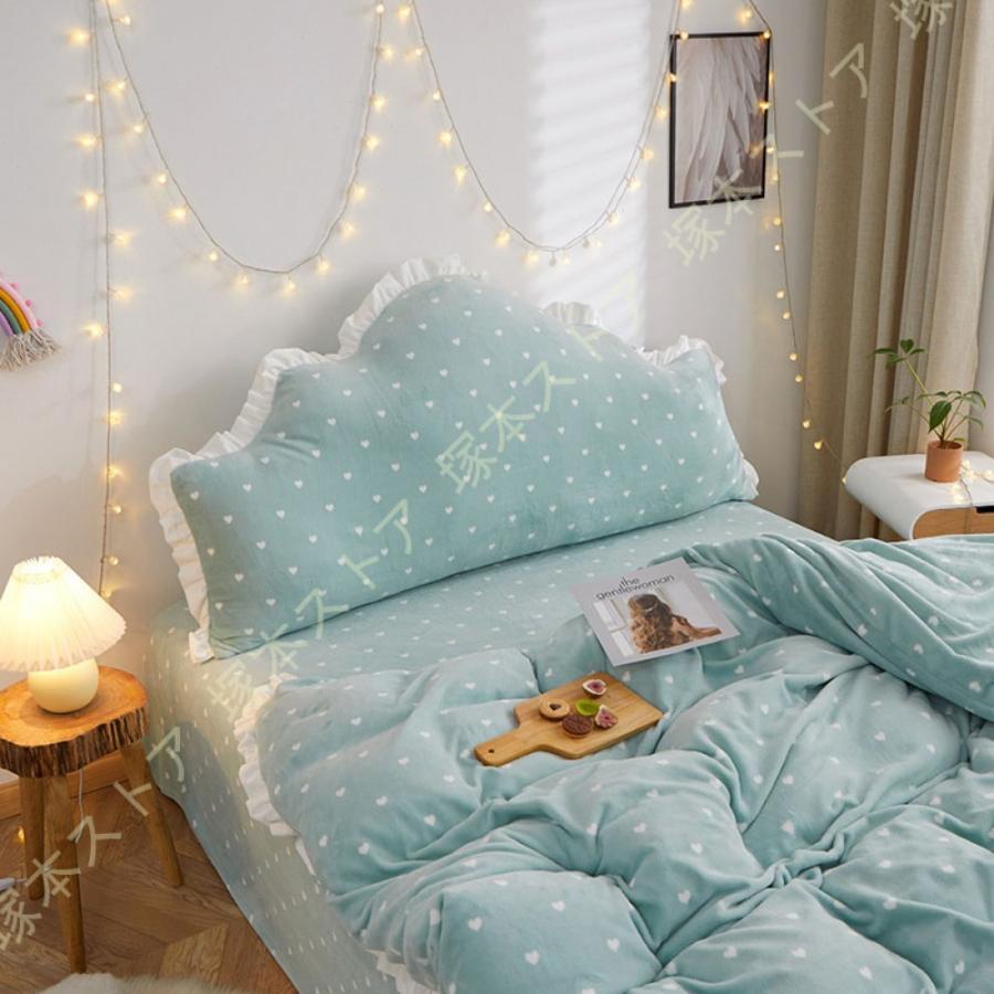 即日出荷 クッション フリル付きクッション 背もたれ 枕 まくら 大きめ かわいい ベッド用 ベッドルーム 足枕 横寝 ごろ寝 テレビ 読書 洗える カバー 寝具 格安 Alburhan In