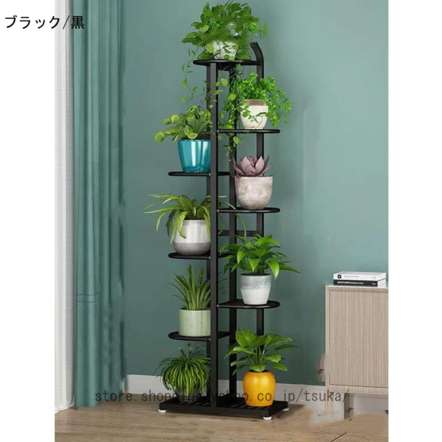 フラワースタンド ガーデンスタンド おしゃれ フラワーラックガーデンラックコーナー フラワーラック 鉄製植物スタンド 屋内屋外 金属ディスプレイスタンド_5