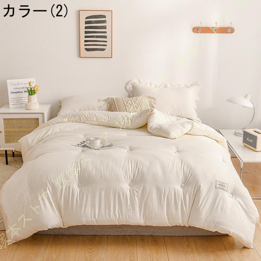 掛け布団 ダブル 高い保温性 肌触りふわふわ 掛けふとん 冬布団 ホコリ出にくい 軽量 無臭 速乾 冬用かけ布団 かけ布団 シングル 冬用 暖かい 冬の布団_5