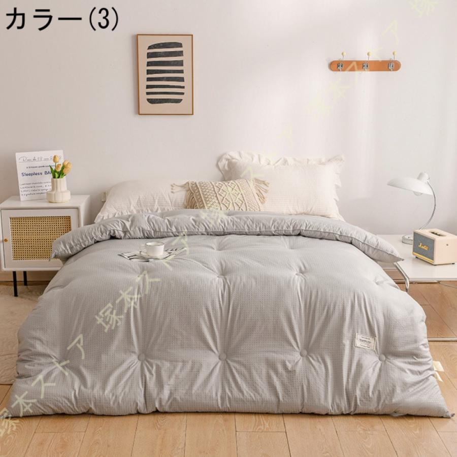 掛け布団 ダブル 高い保温性 肌触りふわふわ 掛けふとん 冬布団 ホコリ出にくい 軽量 無臭 速乾 冬用かけ布団 かけ布団 シングル 冬用 暖かい 冬の布団_6