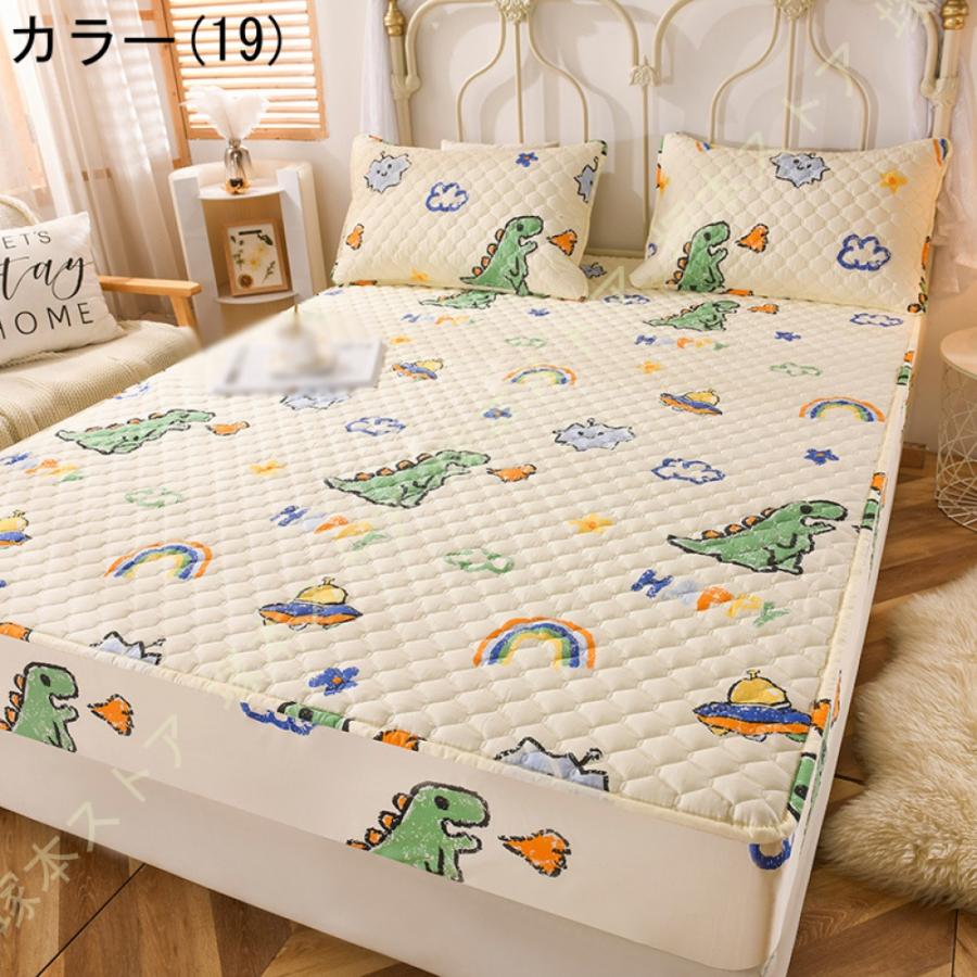 毛玉になりにくい 敷パッド ボックスシーツ クイーン 虎柄 マイクロ