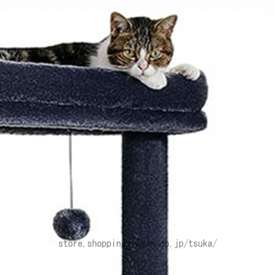 キャットタワー 大型猫用 コンパクト 多頭飼い 据え置き型 スリム