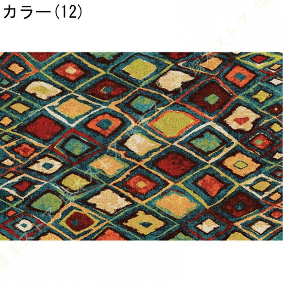 民族柄 ラグ ラグマット アンティーク風 カーペット ネイティブ