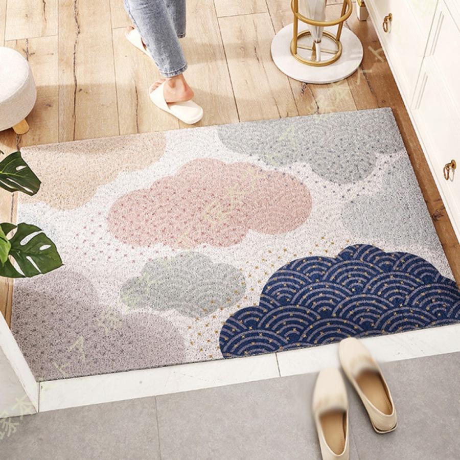 玄関マット 室内 オシャレ 北欧 ドアマット ラグマット 泥落としマット 洗える エントランスマット 耐磨耗性 抗菌防臭 業務用 家庭用 滑り止め付き 幾何学 |  | 03