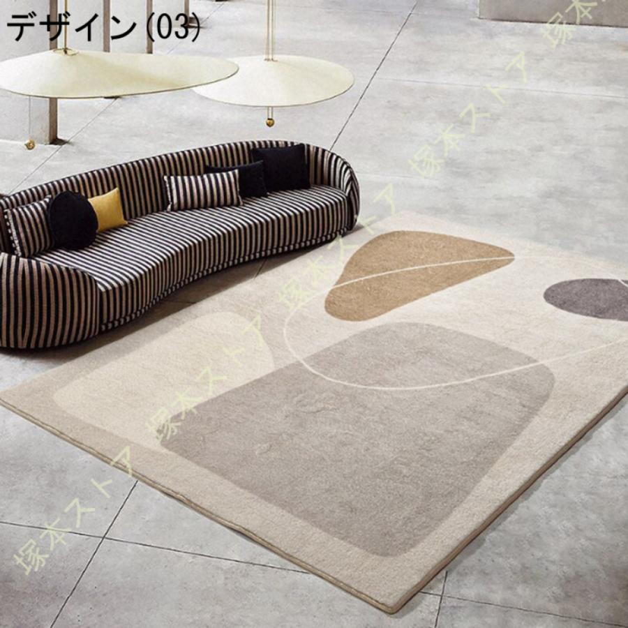 絨毯 マット 北欧 低反発 秋用ラグ 洗えるラグ 床暖房対応 秋冬用ラグマット 滑り止め ラグ カーペット おしゃれ オールシーズン こたつ敷き ベッドルーム_13
