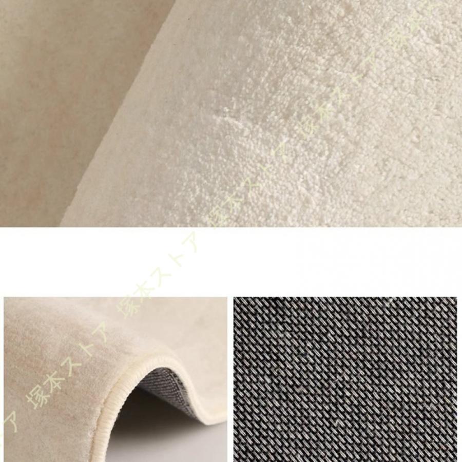 厚手ラグ 長方形 大判 冬用 こたつマット ラグマット 抽象的 抗菌防臭 防ダニ 滑り止め付き あったか 3畳 2畳 ふわっと手触り 床暖房対応_17