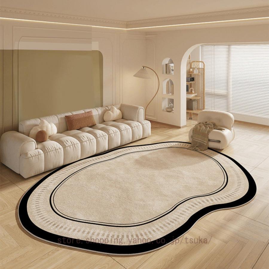 未使用品 中国地毯 大きい カーペット マット 絨毯 ふわふわ感　冬　
ピンク幅300cm×奥行200cm ふわふわ 暖かいラグ 異形 秋 冬 ラグ ラグマット 滑り止め付 西海岸
