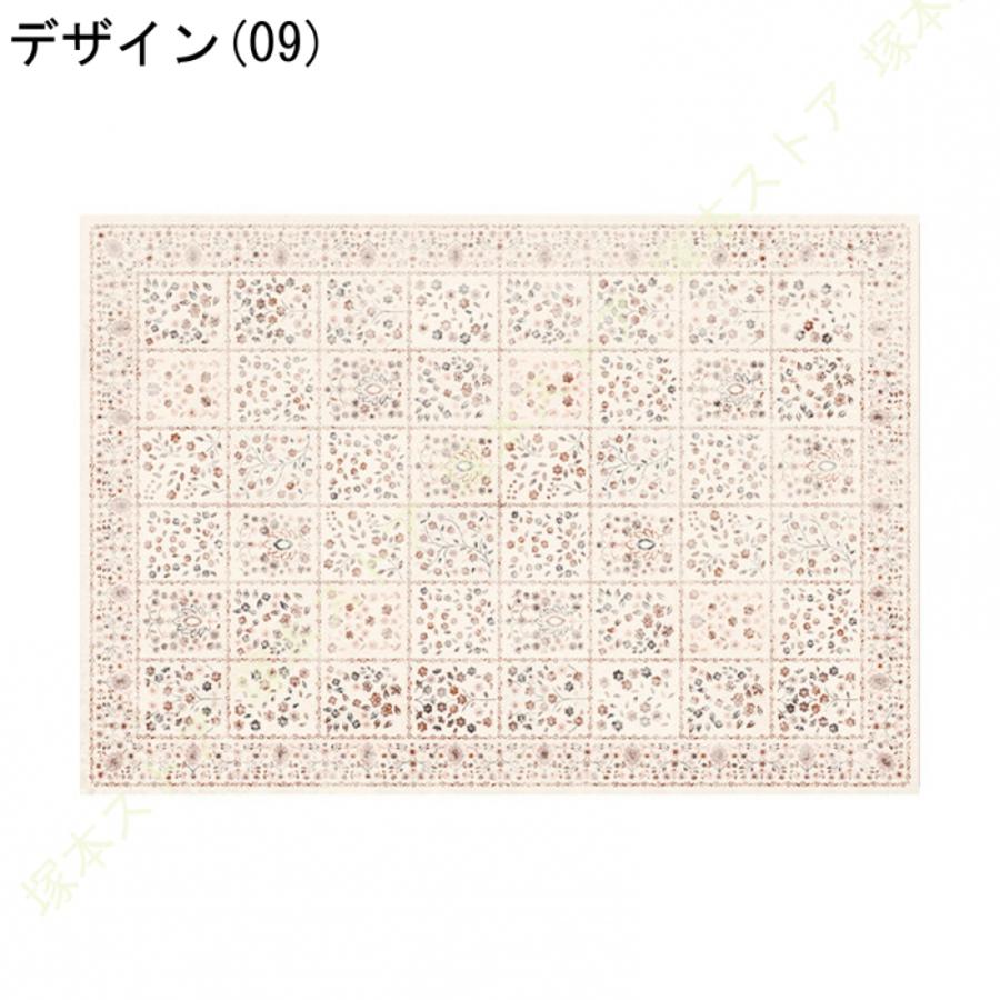 ペルシャ絨毯 ラグ マット 1.5畳 2畳 じゅうたん ラグ カーペット 花模様 ヴィンテージ風 低反発 防ダニ 防臭 防音 ペルシャ風 オールシーズン適用_19