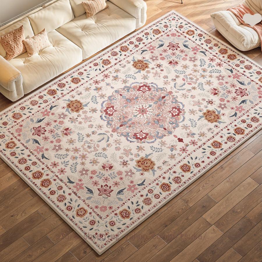 じゅうたん ペルシャ絨毯 居間ラグ カーペット 冬用 アンティーク風