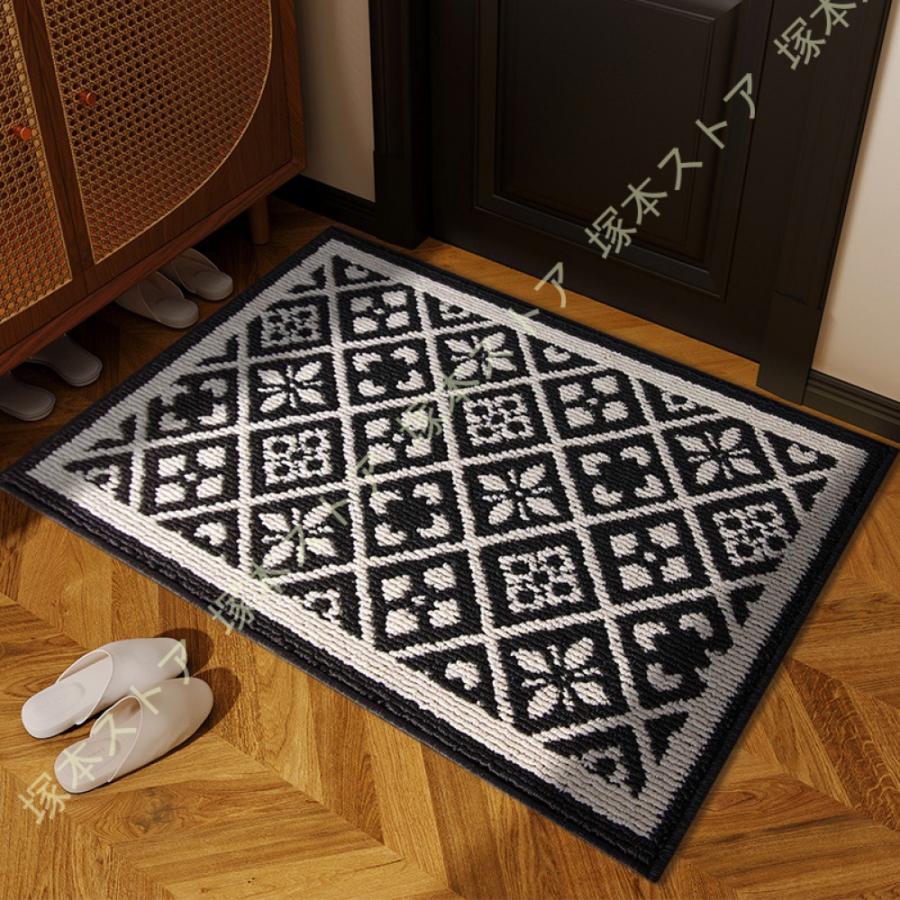 ドアマット 玄関外 屋外用 ウエルカムマット 泥落としマット 玄関マット 大判 おしゃれ 大型 洗える 北欧 大きめ エントランスマット ...