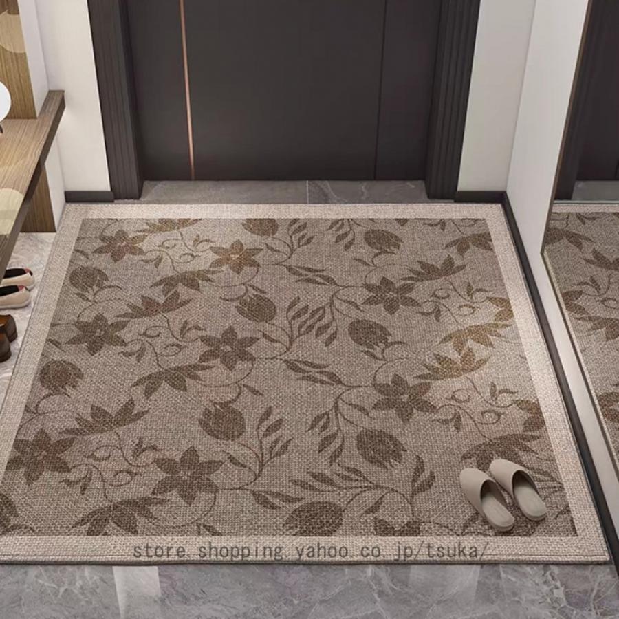 玄関マット 屋外 泥落とし 滑り止め 吸水 店舗用玄関マット 業務用 花柄 げんかんまっと 洗える 薄型玄関マット 屋内 室内 洗面所マット ...