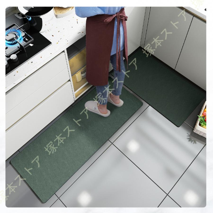 キッチンマット 玄関マット 台所マットトイレマット 洗える 耐摩耗性 ずれにくい 足ふきマット 床保護 キズ防止 滑り止めマット キッチンフロアマット |  | 13