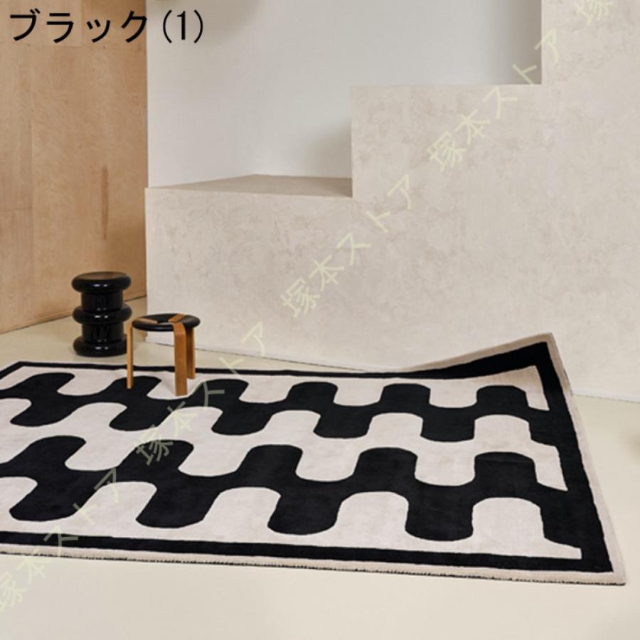 洗える ラグマット オールシーズン 1畳 2畳用 和風 防ダニ 滑り止め付 ホットカーペット対応 床暖房対応 冬用 一年中使える マット ラグマット カーペット_10