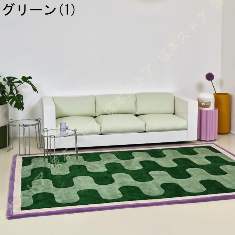 洗える ラグマット オールシーズン 1畳 2畳用 和風 防ダニ 滑り止め付 ホットカーペット対応 床暖房対応 冬用 一年中使える マット ラグマット カーペット_11