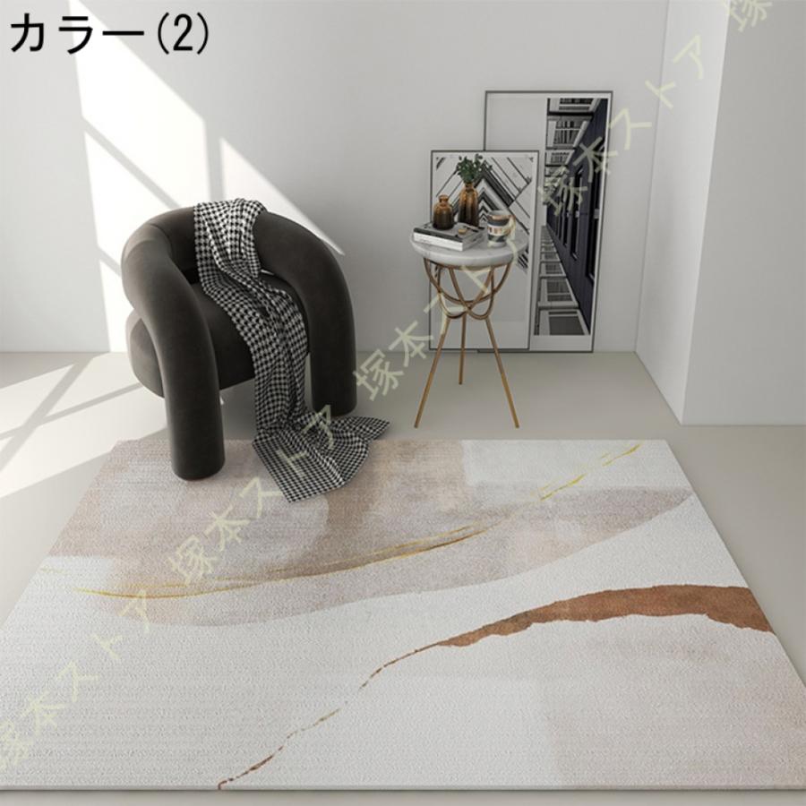 ラグ 2畳/1畳 洗える ラグマット 長方形 滑り止め付き 床暖房対応 抗菌防臭 防ダニ カーペット ホットカーペット対応 ナチュラル モダン 絨毯 アジア_7