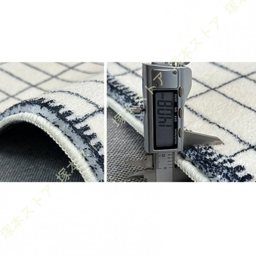 ふわふわラグ 絨毯 じゅうたん 洗える 長方形 北欧 モダン シンプル 可愛い おしゃれ 低反発ラグマット ストライプ柄 防音 敷物 お洒落 秋冬用 インテリア_18