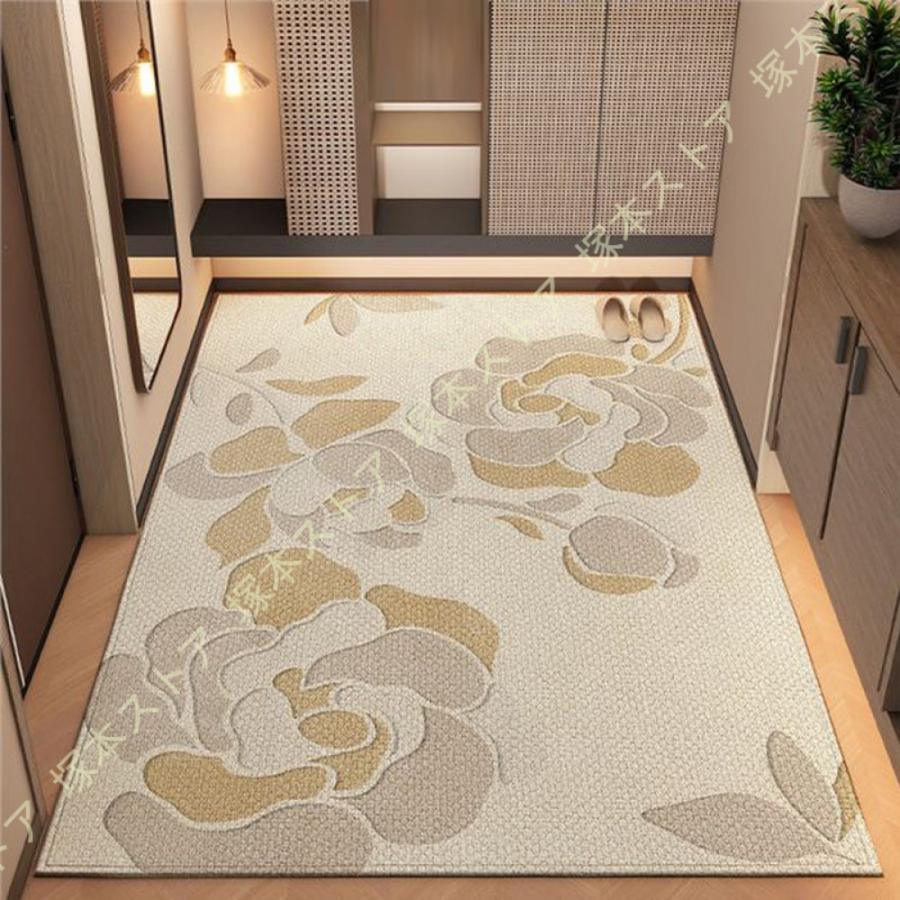 玄関マット 室内 大きめ 夏用 和風 風水 花柄 マット 玄関 屋内