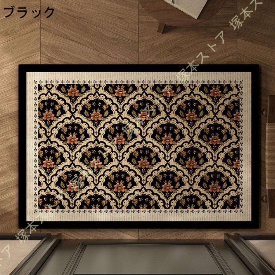 玄関マット おしゃれ すべり止め 室内 インテリア 花の模様 フロアマット ラグ ラグマット カーペット フロアマット ソファマット エントランスマット 風水 |  | 04