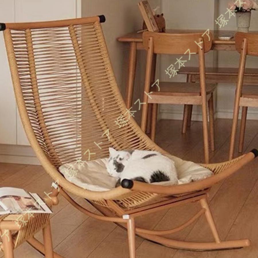 ロッキングチェア ラタン調 籐ロッキングチェア 戸外籐揺り椅子