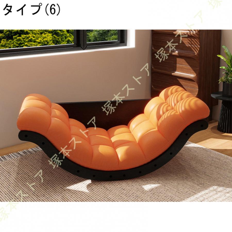 ロッキングチェア多機能リラックスチェア 天然木製 長さ127×幅61×高さ38cm 耐荷重200kgクッション付き 揺れる椅子 通気性あり 椅子 耐荷重200kg_14
